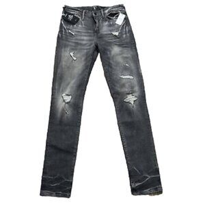PRPS Windsor Tapered Skinny Fit Stretch Distressed Jeans